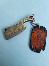 Load image into Gallery viewer, Hand chiseled "Wood Grain" Brass Beverage Cleaver