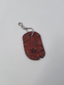 Distressed Leather dogtag