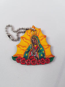 Our Lady Leather Art Tag