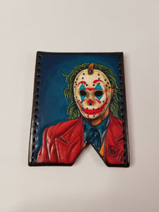 Joker and Jason Fan Art Mashup Slim Wallet