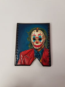 Joker and Jason Fan Art Mashup Slim Wallet