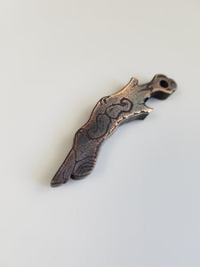 Etched "Middle" Zombie Finger Bottle Opener