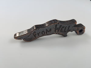 Etched "Aloha" Zombie Finger Bottle Opener