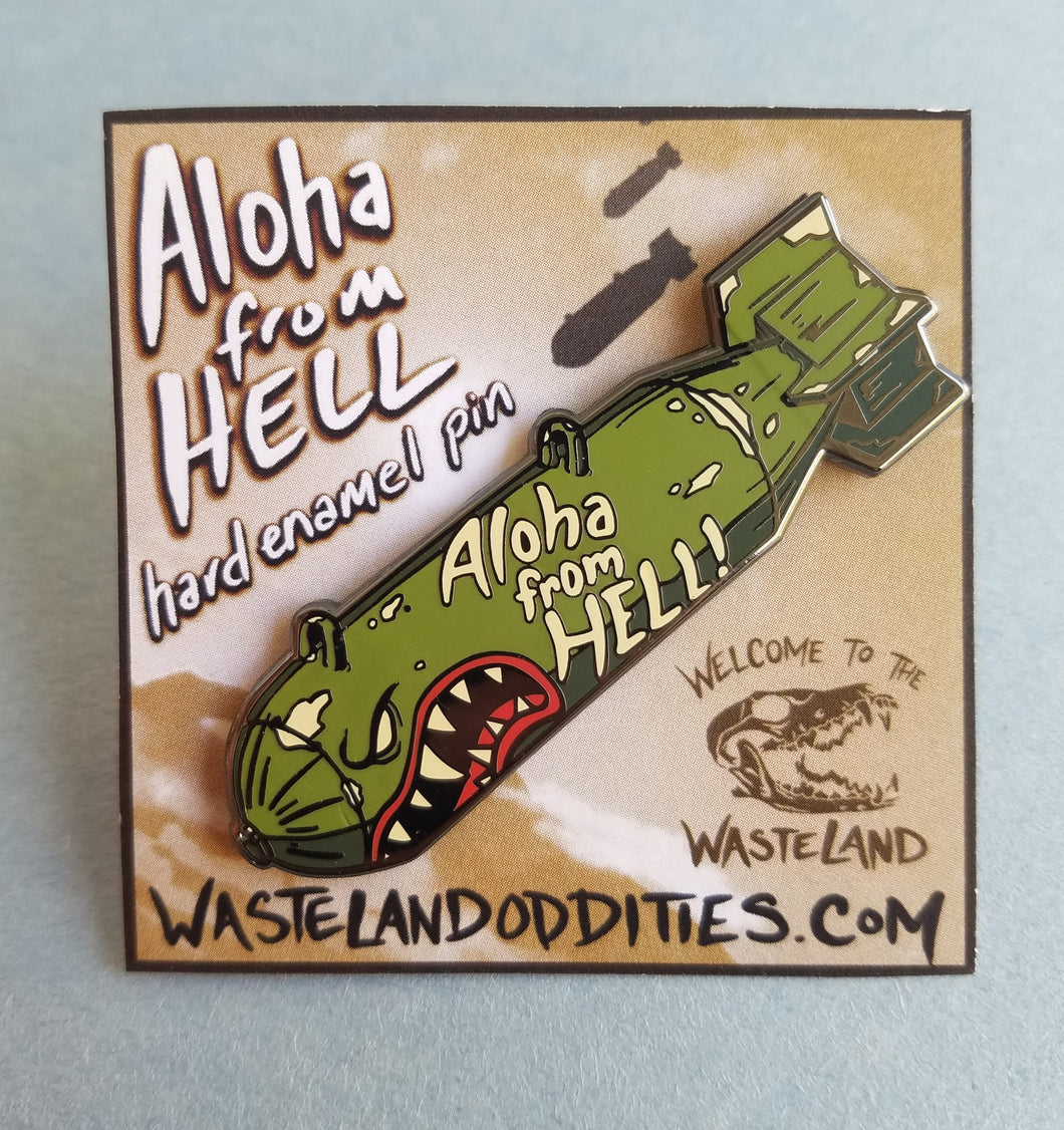 Aloha From Hell / Flying Tiger Bomb - Hard Enamel Pin