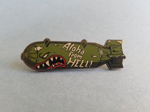 Aloha From Hell / Flying Tiger Bomb - Hard Enamel Pin