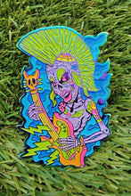 Load image into Gallery viewer, Rock Goddess, a Day of the Dead Hard Enamel Pin