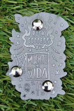 Load image into Gallery viewer, Rock Goddess, a Day of the Dead Hard Enamel Pin