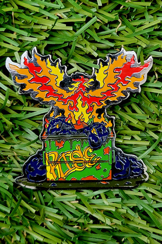 Dumpster Fire Phoenix, an FTW Hard Enamel Pin