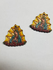 Our Lady Leather Art Tag