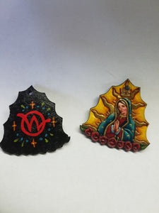 Our Lady Leather Art Tag