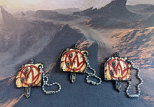 Load image into Gallery viewer, Wasteland Roadsign Leather Art Tag