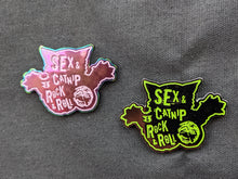 Load image into Gallery viewer, Sex &amp; Catnip &amp; Rock n Roll Enamel Pin