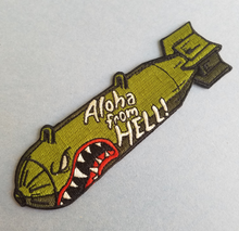 Load image into Gallery viewer, Aloha From Hell Bomb Morale Patch -- Iron On Backing Edition